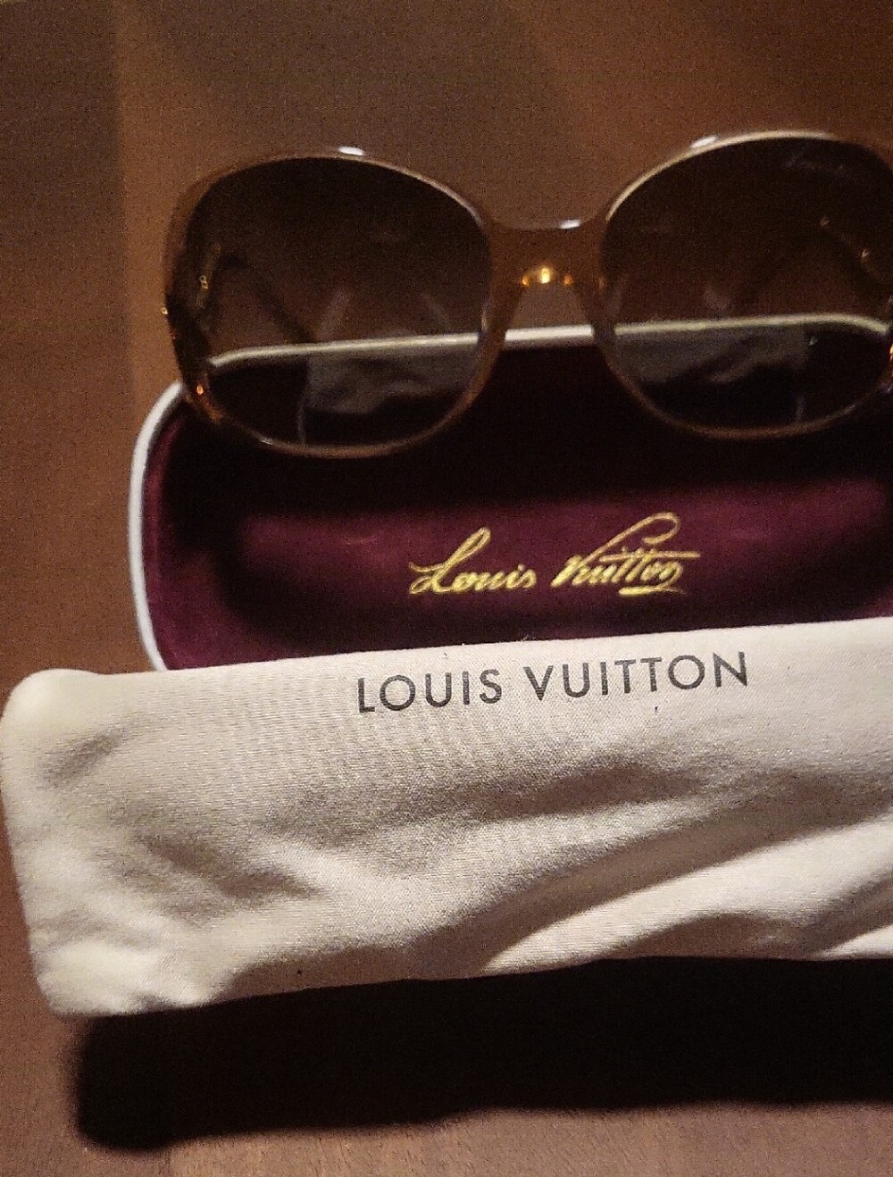 Louis Vuitton Women's Brown Gradient Oversized Sunglasses